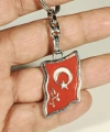 Ay Yıldız Türk Bayraklı Metal Anahtarlık