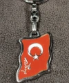 Ay Yıldız Türk Bayraklı Metal Anahtarlık