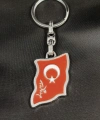 Ay Yıldız Türk Bayraklı Metal Anahtarlık