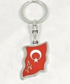 Ay Yıldız Türk Bayraklı Metal Anahtarlık