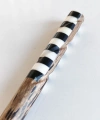 Geometrik Kontrastlı Sedef ve Bambu Saç Çubuğu