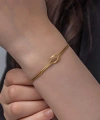Gümüş Gold Aşk Düğüm Kadın Bileklik