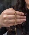 Gümüş Gold Aşk Düğüm Kadın Bileklik