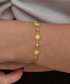 Gümüş Gold Güneş Kadın Bileklik