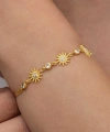 Gümüş Gold Güneş Kadın Bileklik