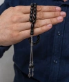 Gümüş Püsküllü 7,5 x 11 mm Rus Oltusu Tesbih