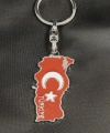 Ay Yıldızlı Türkiye Haritalı Türkiye Yazılı Metal Anahtarlık
