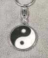 Yin ve Yang Siyah ve Beyaz Metal Anahtarlık