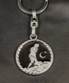 Atatürk Silüetli Siyah Metal Anahtarlık