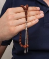 Metal Püsküllü Arpa Kesim Kuka Tesbih