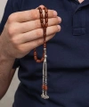Metal Püsküllü Kuka Ağacı Tesbih