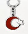 Ay ve Yıldız formunda Metal Anahtarlık