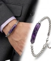 Moncuk Design Ametist Doğal Taşlı Ve Ayarlanabilir Çelik Zincir Bileklik 33512B15D8