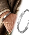 Moncuk Design İsim Yazılabilir Ayarlanabilir Çelik Zincir Plaka Bileklik 33514B29D2
