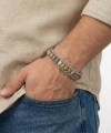 Moncuk Design Odun Jasper Doğal Taşlı Hasır Örgü Zincirli Erkek Çelik Bileklik 33512B28D3