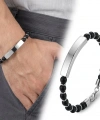 Moncuk Design Oniks Beyaz İsim Yazılabilir Ve Ayarlanabilir Çelik Zincir Bileklik 33512B29D1
