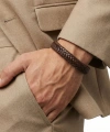 Moncuk Design Kahve Deri Örgü Bileklik Zamak Kilit 33513B4D5Z