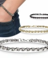 Moncuk Design Box Cuban Çelik Zincir Bileklik 6mm 3351CZB2D11