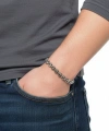 Moncuk Design Box Cuban Çelik Zincir Bileklik 6mm 3351CZB2D11