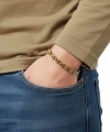 Moncuk Design Box Cuban Çelik Zincir Bileklik 6mm 3351CZB2D11