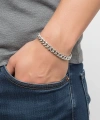 Moncuk Design Ezme Mariner Çelik Zincir Bileklik 6mm 3351CZB2D12