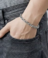 Moncuk Design Kral Çelik Zincir Bileklik 5mm 3351CZB2D4