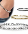 Moncuk Design Arnavut Çelik Zincir Bileklik 6mm Yuvarlak 3351CZB2D6