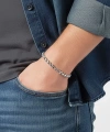 Moncuk Design Arnavut Çelik Zincir Bileklik 6mm Yuvarlak 3351CZB2D6