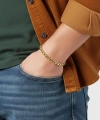 Moncuk Design Arnavut Çelik Zincir Bileklik 6mm Yuvarlak 3351CZB2D6