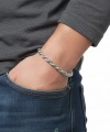 Moncuk Design Rope Halat Çelik Zincir Bileklik 6mm 3351CZB2D8