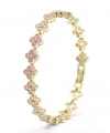 Moncuk Design 8 mm Pembe Zirkon Taşlı Ayarlanabilir Çiçek Kadın Bileklik 3351KBV6D3