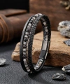 Moncuk Design Akik Doğaltaş Ve Deri Çoklu Bileklik 33512B9D25