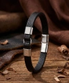 Moncuk Design Çelik Deri Bileklik 33514B4D1