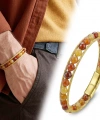 Moncuk Design Çelik Halat Ve Titanyum Kilitli Faset Akik Bileklik 33512B2DH9