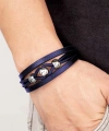 Moncuk Design Çelik Top Ve Lacivert Deri Bileklik 33514B8D3