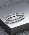Moncuk Design Çelik Zincirli Hematit Ve Silver Hematit Bileklik 33512B21D9