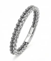 Moncuk Design Çelik Zincirli Hematit Ve Silver Hematit Bileklik 33512B21D9
