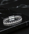 Moncuk Design Çelik Zincirli Mat Oniks Ve Silver Hematit Bileklik 33512B21D11