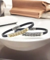 Moncuk Design Desenli Çelik Bileklik 3351SCB018