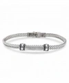 Moncuk Design Gothic Cross Çelik Hasır Örgülü Ayarlanabilir Bileklik 33511G5D2M