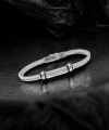 Moncuk Design Gothic Cross Çelik Hasır Örgülü Ayarlanabilir Bileklik 33511G5D2M