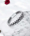 Moncuk Design Hematit Ve Çelik Halatlı Erkek Bileklik 33512B18D1
