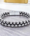 Moncuk Design Hematit Ve Çelik Halatlı Erkek Bileklik 33512B18D1