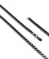 Moncuk Design Kare Arnavut Çelik Kolye 4Mm 3351CEK053