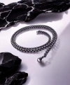 Moncuk Design Kare Arnavut Çelik Kolye 4Mm 3351CEK053