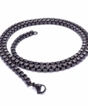 Moncuk Design Kare Arnavut Çelik Kolye 4Mm 3351CEK053