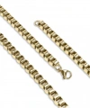 Moncuk Design Kare Arnavut Çelik Kolye 6Mm 3351CEK032