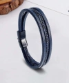 Moncuk Design Lacivert Siyah Saç Örgü Ve Çelik Bileklik 33513B10D1