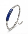 Moncuk Design Lapis Doğal Taşlı Ve Ayarlanabilir Çelik Zincir Bileklik 33512B15D5