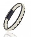 Moncuk Design Neon Fosforlu Deri Çelik Bilelklik 33512B2D8M6